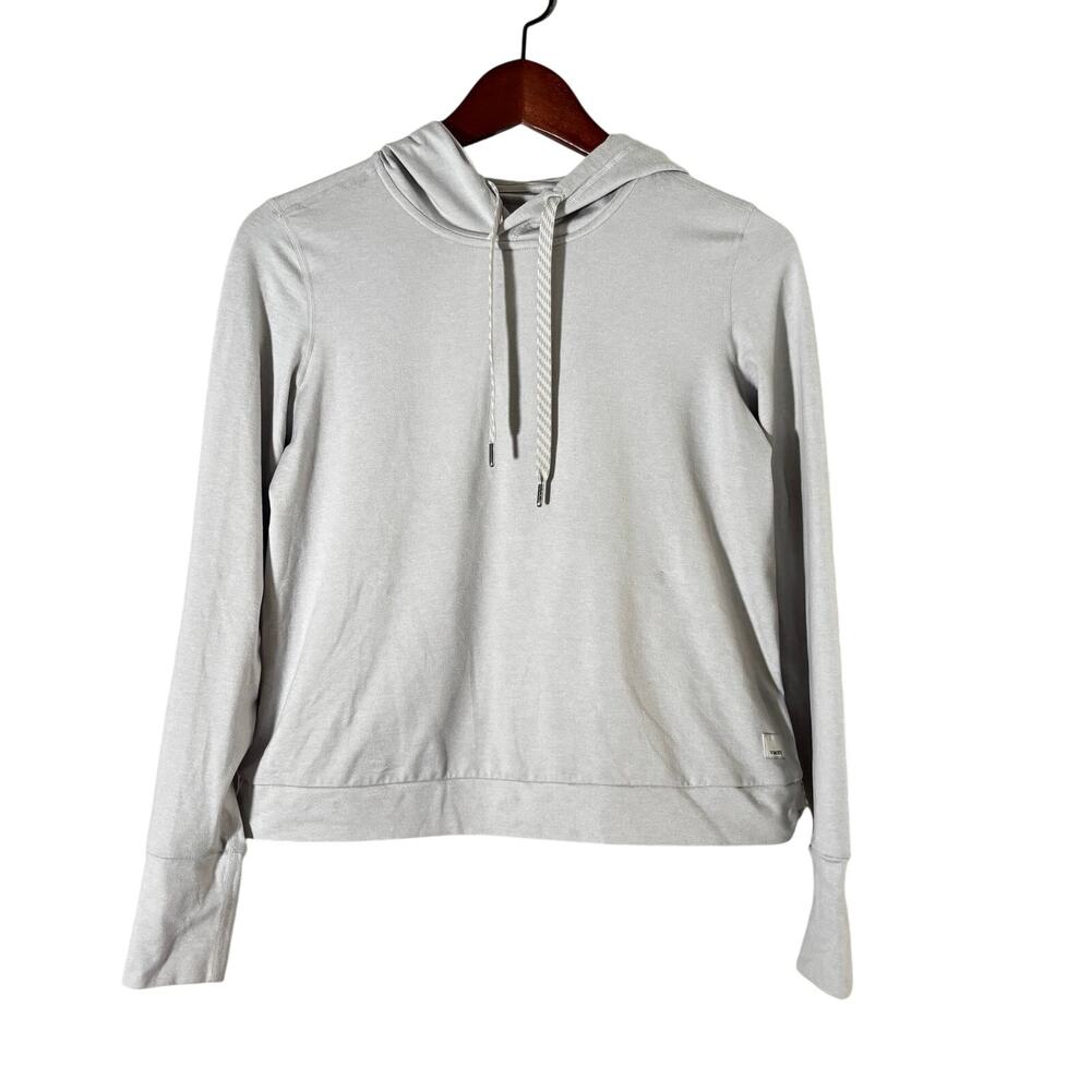 Vuori Hoodie Womens XS Cream Halo Essential Oversized Sweatshirt Gym